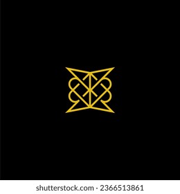 nature ornament logo vector image