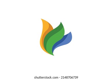 Nature Outdoor Colored Logo Vector