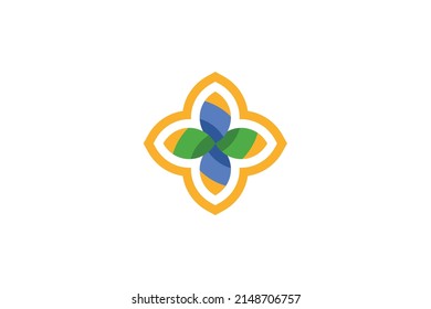 Nature Outdoor Colored Logo Vector