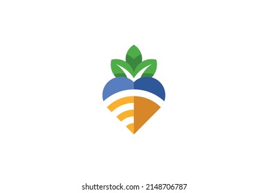 Nature Outdoor Colored Logo Vector