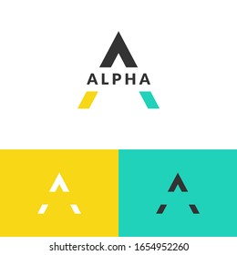 Nature outdoor triangle logo design concept. Mountain logomark illustration. Can representing adventure, hiking, fresh.