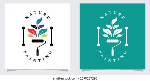 Design des Naturpaneellogos mit kreativem Konzept