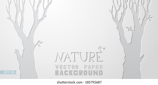 Nature paper vector background. Light vector illustration. Nature design with blank place for your text.