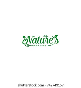 Nature paradise logo design