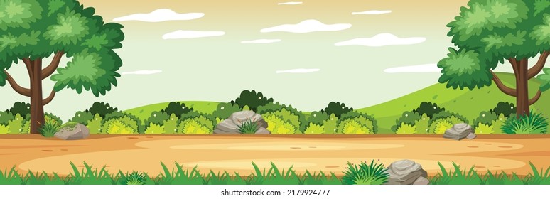 Nature Park Greenary Background Design 