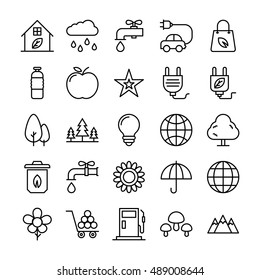 Nature, Park Vector Icons 2