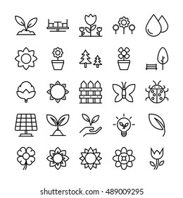 Nature, Park Vector Icons 3