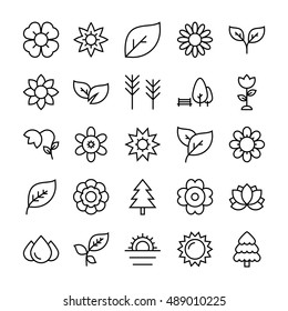 Nature, Park Vector Icons 4