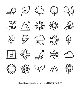 Nature, Park Vector Icons 5