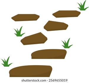 Nature Path Way Stone Illustration