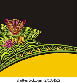 Nature pattern background beautiful flower vector illustration