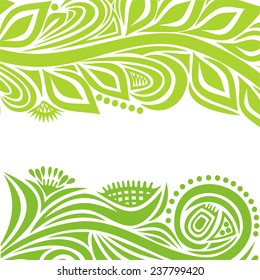 Nature pattern background with floral design element vector illustration