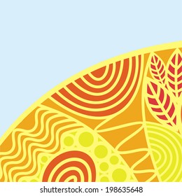 Nature pattern background vector illustration