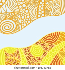Nature pattern background vector illustration