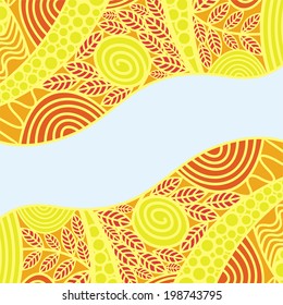 Nature pattern background vector illustration