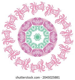 Nature pattern background. Vector illustration