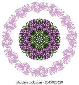 Nature pattern background. Vector illustration