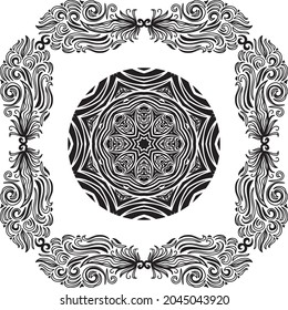 Nature pattern background. Vector illustration