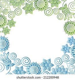 Nature pattern background vector illustration