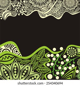 Nature pattern background vector illustration