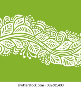 Nature pattern card with beautiful branch vector illustration