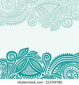 Nature pattern card vector illustration