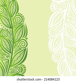 Nature pattern card vector illustration