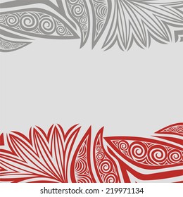 Nature pattern card vector illustration