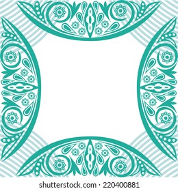 Nature pattern card vector illustration
