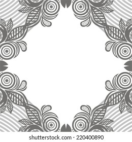 Nature pattern card vector illustration