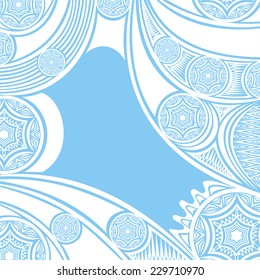 Nature pattern card vector illustration