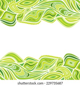 Nature pattern card vector illustration