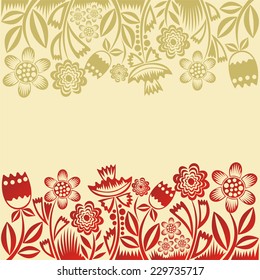 Nature pattern card vector illustration