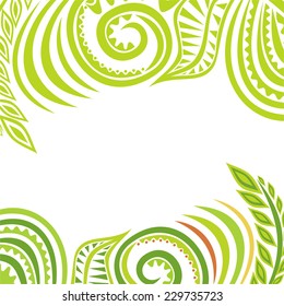 Nature pattern card vector illustration