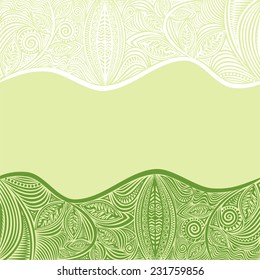 Nature pattern card vector illustration
