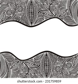 Nature pattern card vector illustration