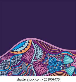 Nature pattern card vector illustration