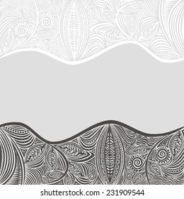 Nature pattern card vector illustration