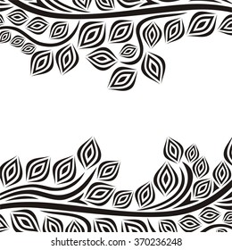 Nature pattern card vector illustration