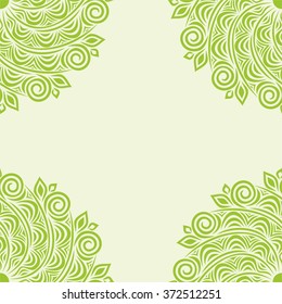 Nature pattern card vector illustration