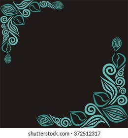 Nature pattern card vector illustration
