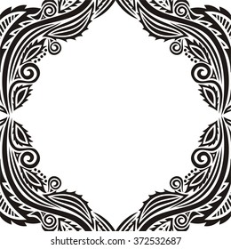 Nature pattern card vector illustration