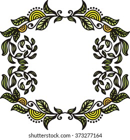 Nature pattern card vector illustration