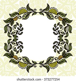 Nature pattern card vector illustration