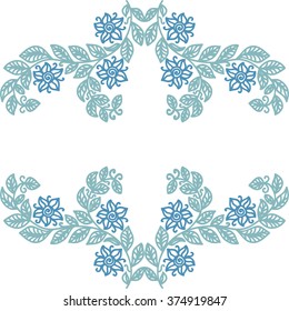 Nature pattern card vector illustration