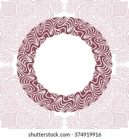 Nature pattern card vector illustration