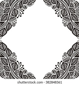 Nature pattern card vector illustration