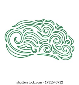 Nature pattern decorative element. Vector illustration