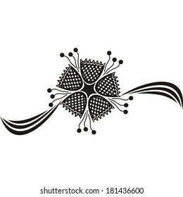 Nature pattern design element flower vector illustration