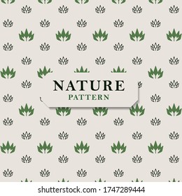 Patrón natural con hojas verdes. Textura vectorial de patrón. Deja un patrón perfecto para el embalaje de papel y el diseño de embalaje.